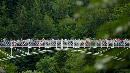 View of people on bridge