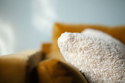 Close-up of person relaxing on floor