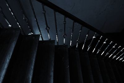 Low angle view of spiral staircase