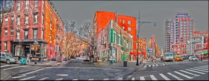 View of city street