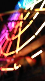 Defocused image of illuminated lights