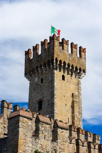 Close up of sirmione castle - lake garda -italy