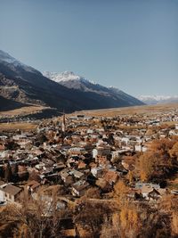 Silandro from above, venosta valley