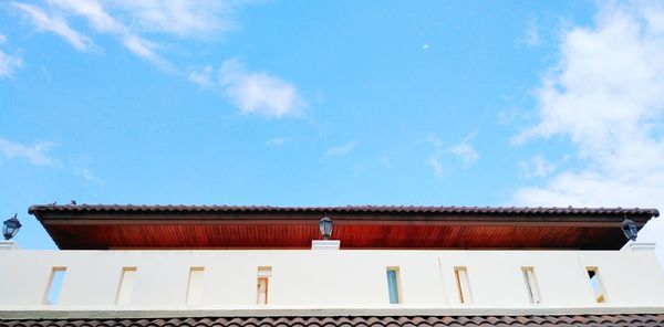 Low angle view of building against sky