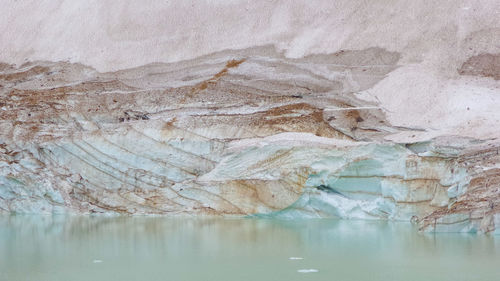 Rock formations in lake