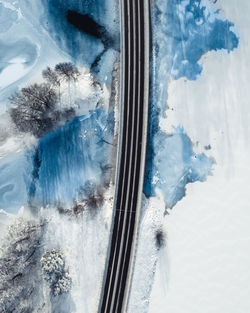 Close-up of frozen tree during winter