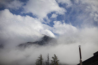 Low angle view of clouds in sky