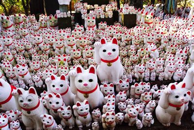 Close-up of decorations for sale in market