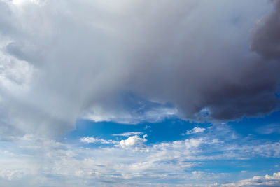 Low angle view of clouds in sky