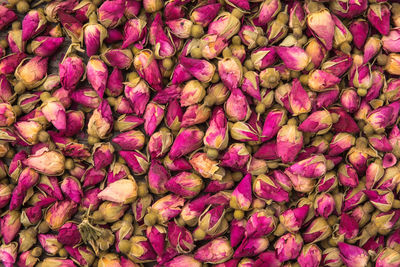 Full frame shot of purple for sale at market stall