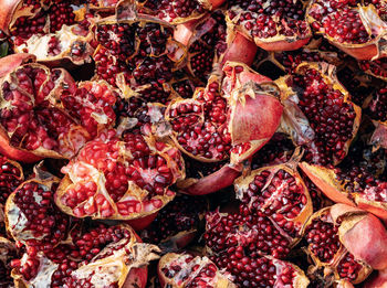 Full frame shot of pomegranate for sale