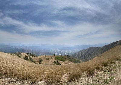 Scenic view of landscape against sky