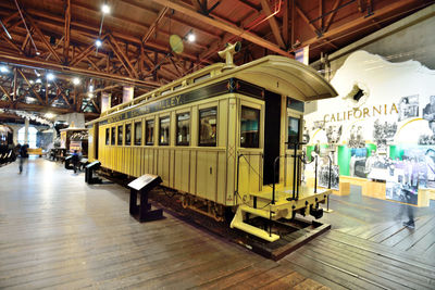 Train at railroad station