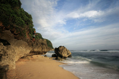 Scenic view of sea against sky