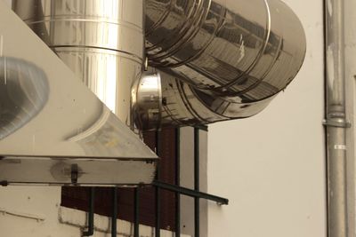 Close-up low angle view of metal