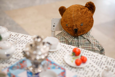 Close-up of fruits on table