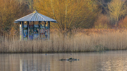 Scenic view of lake