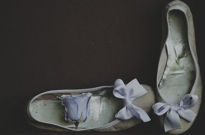 Close-up of white flowers against black background