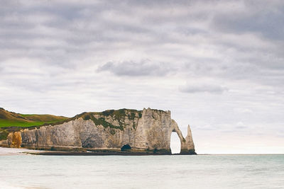 View of the cliff of etretat ii, normandy