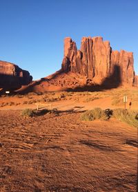 View of rock formations