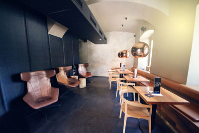 Chairs and table in kitchen