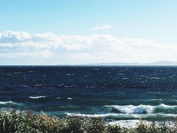 Scenic view of sea against sky