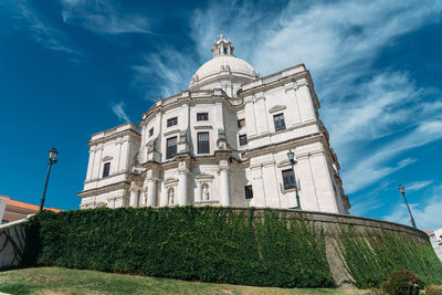 Low angle view of building against sky