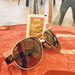 High angle view of sunglasses on table