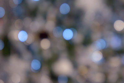 Defocused image of lights