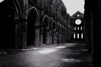 Low angle view of historic building