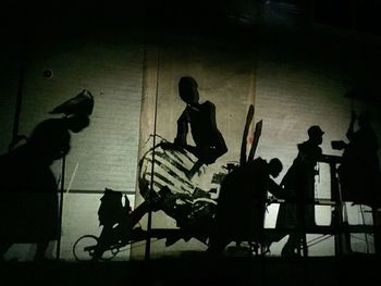 Close-up of illuminated street light