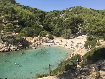 The calanque de port-pin is located between the creeks of port-miou and en-vau in marseille france. 