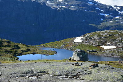 Scenic view of mountains