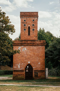 Low angle view of old building