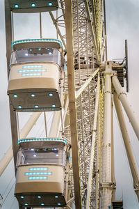 Low angle view of ferris wheel against sky