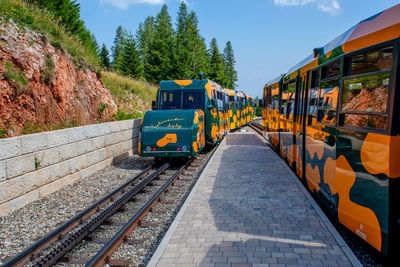 Train on railroad track