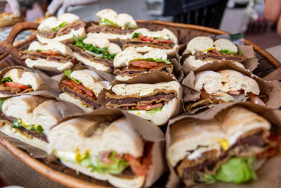 Close-up of food on table