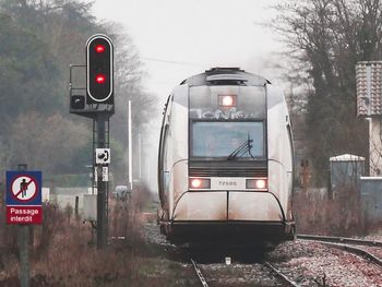 Train on railroad track