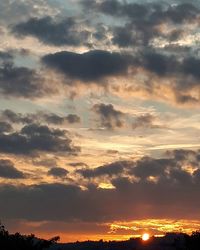 Scenic view of sky during sunset