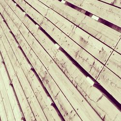 Wooden plank on wooden wall