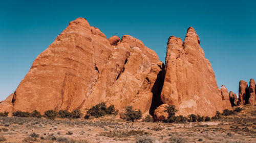 Rock formations in a desert