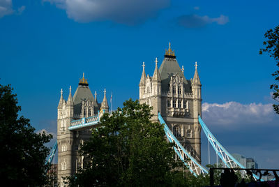 Low angle view of built structure against the sky