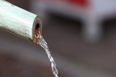 Close-up of icicles