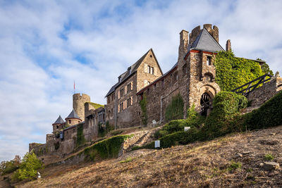 Low angle view of historic building against sky