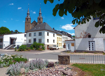 View on village helfant with church helfanter inrhineland-palatinate, landkreis trier-saarburg.