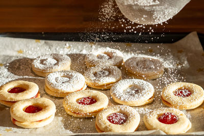 Home-baking cookies german-style spitzbuben