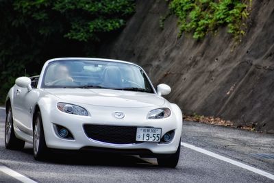 View of car on road