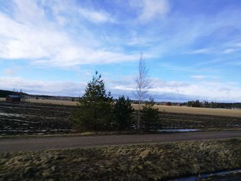 Field against sky