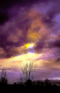 Low angle view of cloudy sky