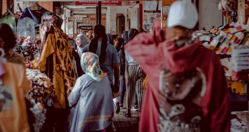 Group of people at temple